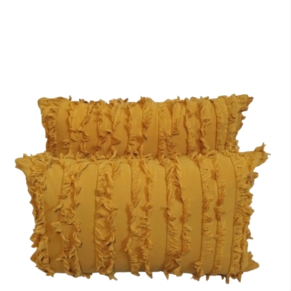 Linyer Other - Bohemian Throw Pillow Cover Mustard Yellow Set Pair